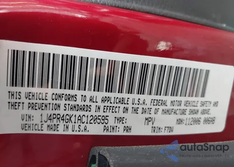 2010 Jeep Grand Cherokee Laredo z USA, uszkodzony, nr VIN 1J4PR4GK1AC120595